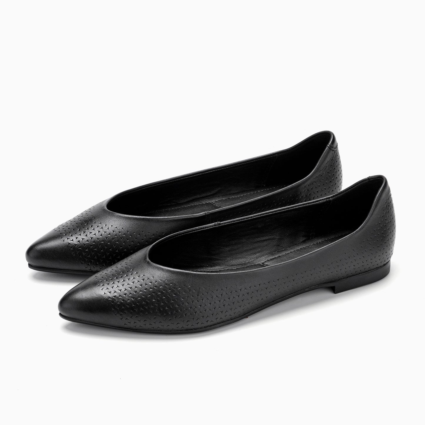 Pointed Toe Ballerina - ROSE_CA_25093_BK