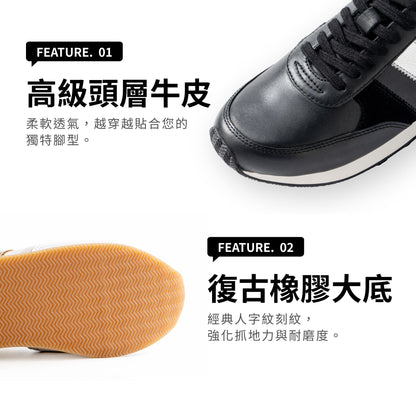 FILOMINA Textured Mixed-Material Leather Casual Shoes - Milk Tea Apricot