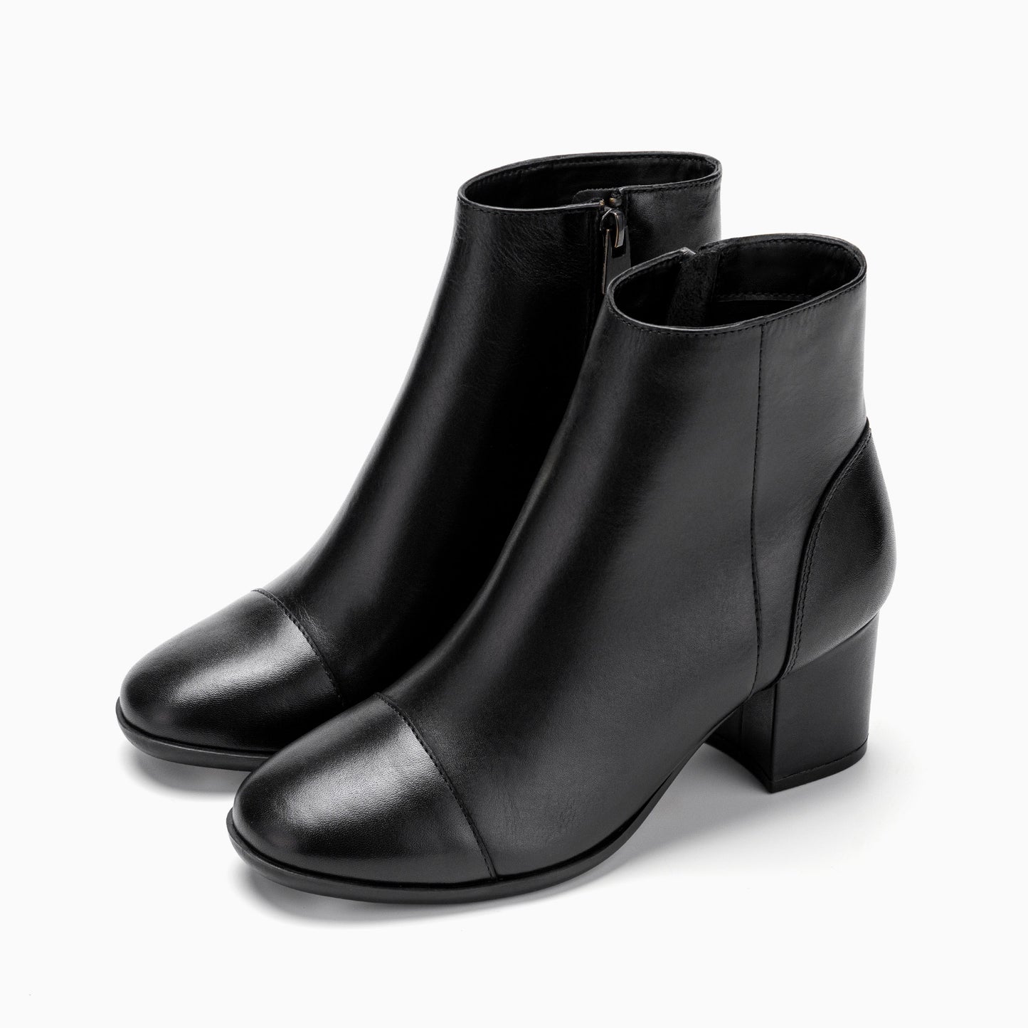 Block Heel Ankle Boot - JD23149H_AB_25036_BK