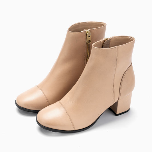 Block Heel Ankle Boot - JD23149H_AB_25036_GN