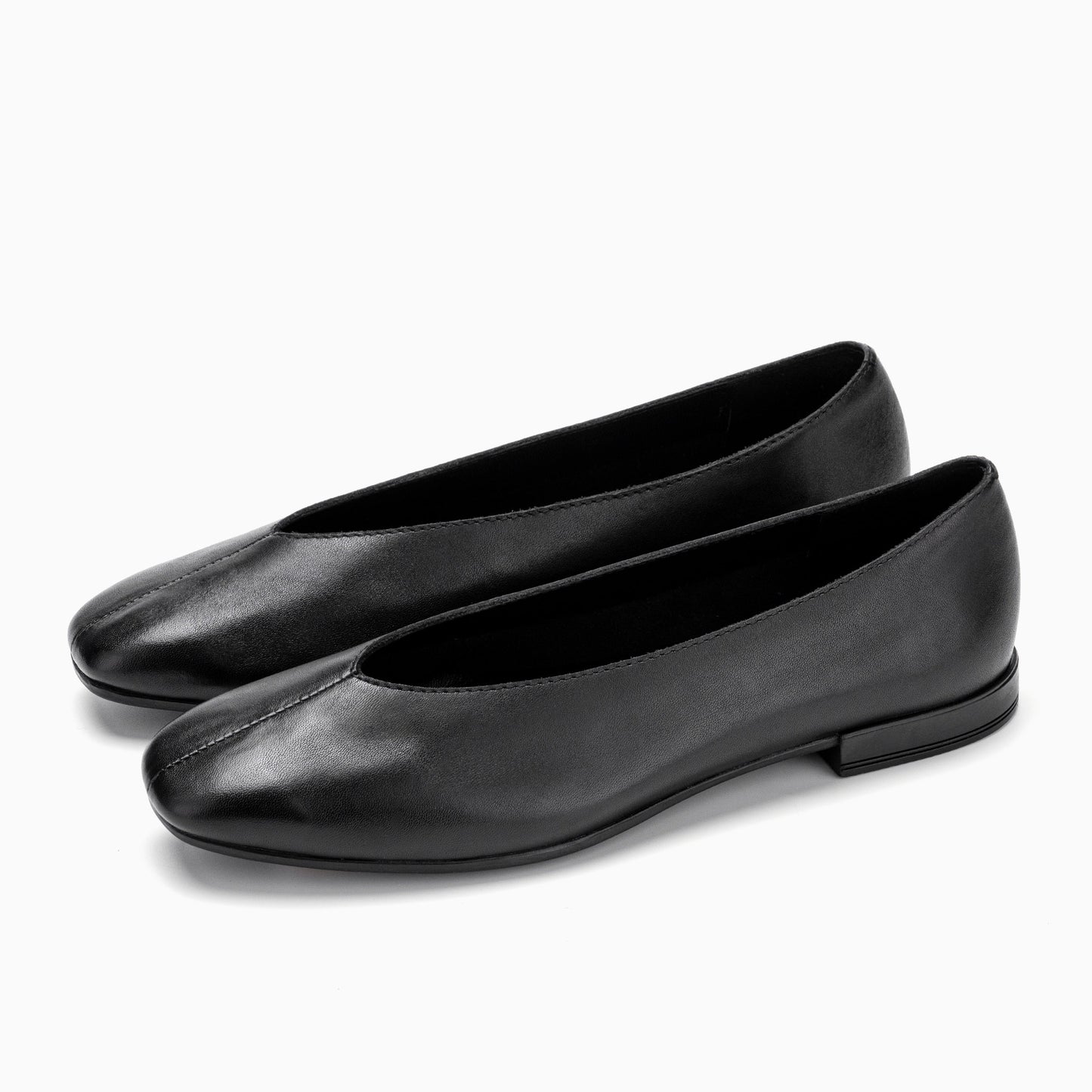 Squre Toe Ballerinas - ROMI_CA_25095_BK