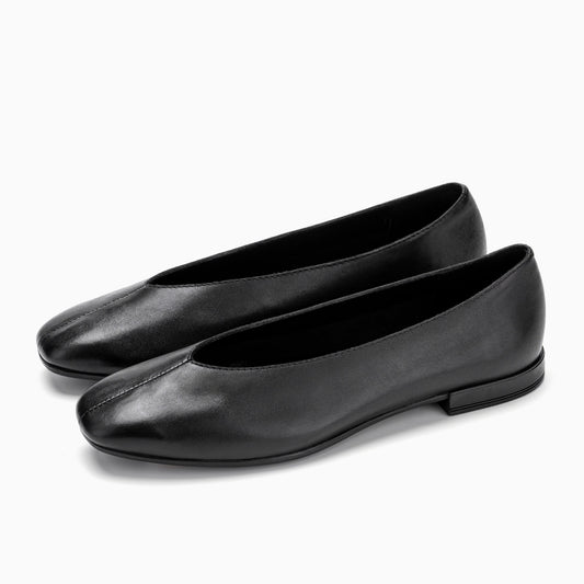 Squre Toe Ballerinas - ROMI_CA_25095_BK