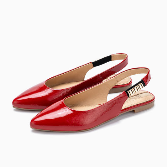 Slingback Ballerinas - ROSE_CA_25094_RD
