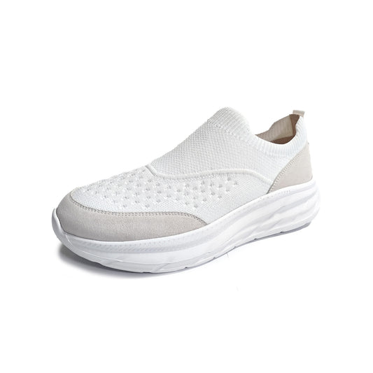 Knit Slip-on Sneaker - SK02_SN_26042_WH
